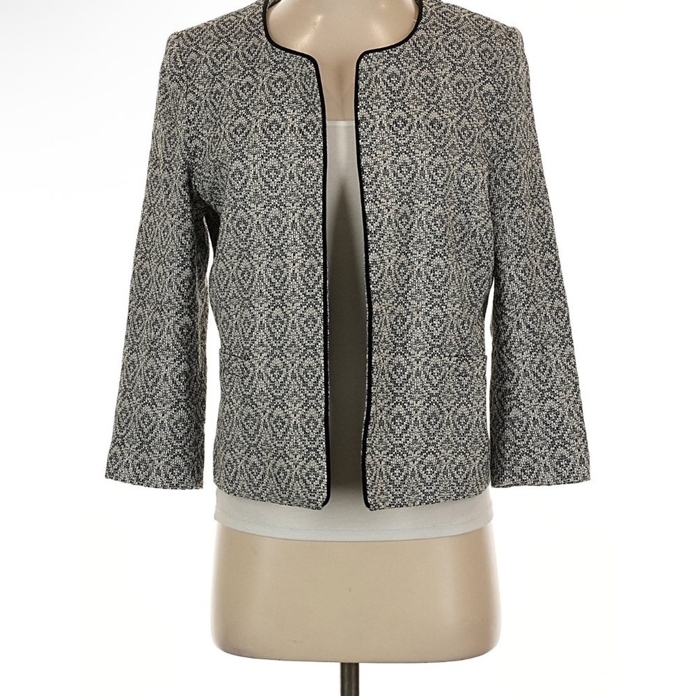 Pleione Monochrome Geometric Blazer
